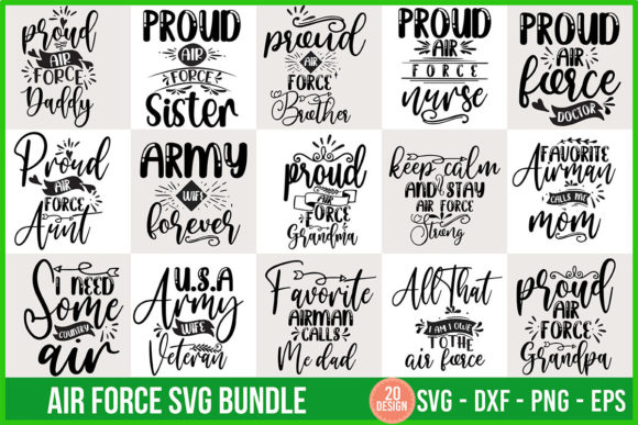 Air Force Svg Bundle: Graphics & Crafts for Editorial Design