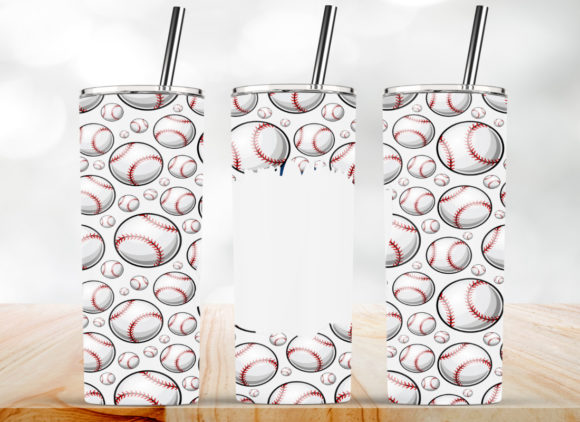 Baseball Sport Ball 20 Oz Tumbler Wrap