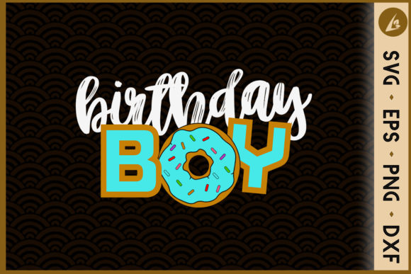 Birthday Boy Donut Birthday Party Graphics & Crafts