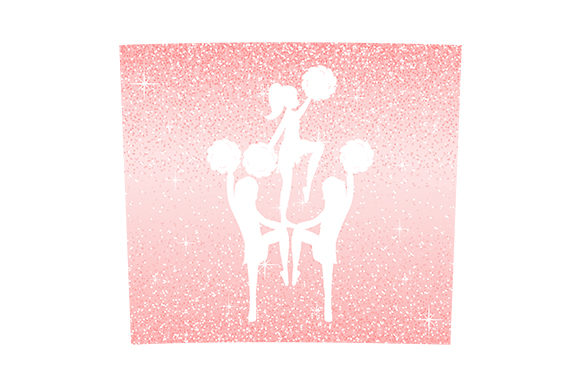 Cheerleader Pyramid Glitter Tumbler for Food Amp Crafts