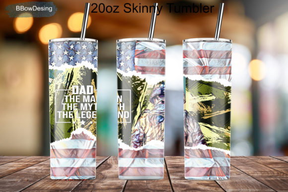 Dad Tumbler Man Myth Legend Graphics & Tumbler Wraps