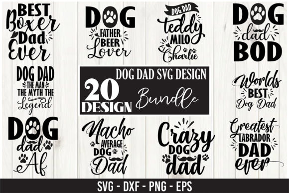 Dog Dad SVG Bundle Review: Local Brand Graphics & Crafts