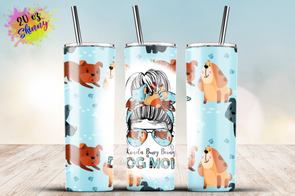 Dog Mom 20oz Skinny Tumbler Wrap: Graphics for Crafts