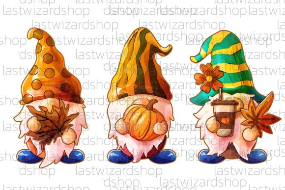 Fall Gnomes PNG: Crafts & Graphics for Local Branding