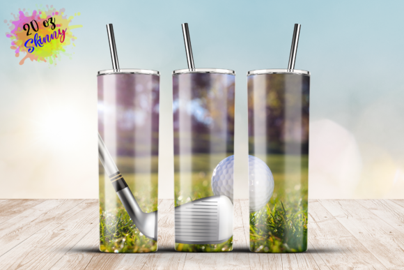 Golf 20 Oz Skinny Tumbler Graphics for Craft Sellers