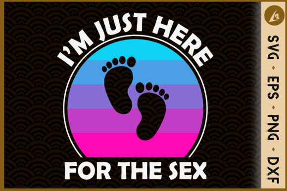 I’m Just Here Pregnant Announcement: Graphics for Crafts & Branding