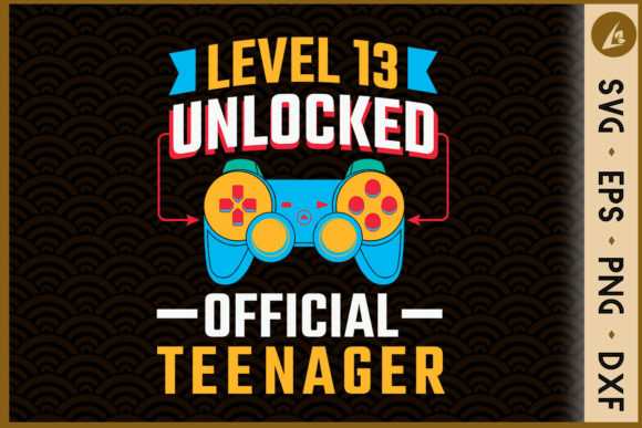 Official Teenager 13th Birthday Graphics for Crafts